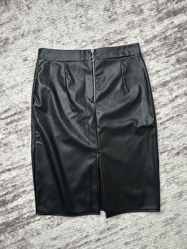 Lederrock damen schwarz - lederrock,