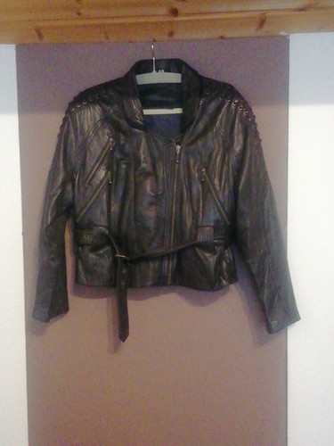 Lederjacke bikerjacke genuine - lederjacke,