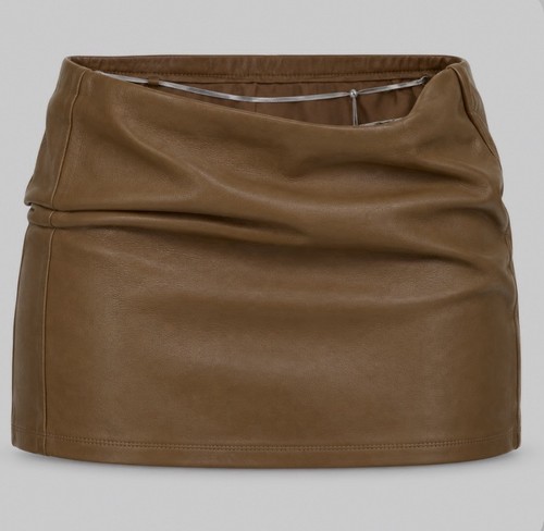 Jade cropper mini - jade, leder