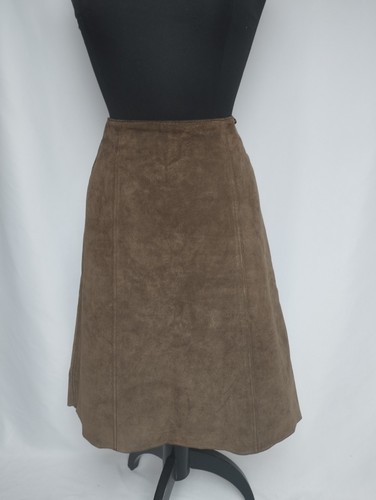 Wildleder linie braun rock - braun,