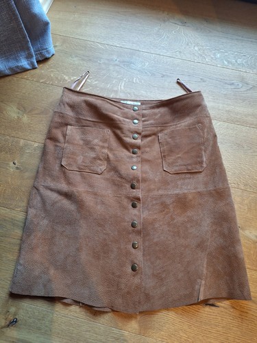 Leder rock cognac 40 - leder,