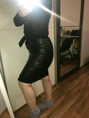 Lederrock von bershka - (imitat),