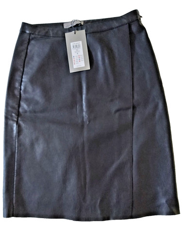 Damen kunstlederrock mit - damen,
