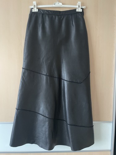 Damen langer lederrock - langer, gr.38