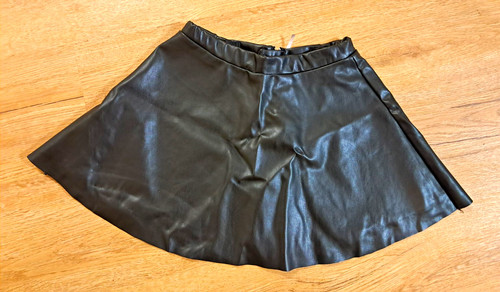 Kunstleder rock schwarz - h&m,