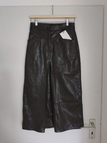 Zara leder kunstleder taupe - leder,