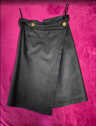 Lederrock schwarz - lederrock,