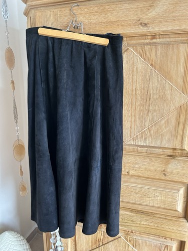 Wildleder rock schwarz - rock,