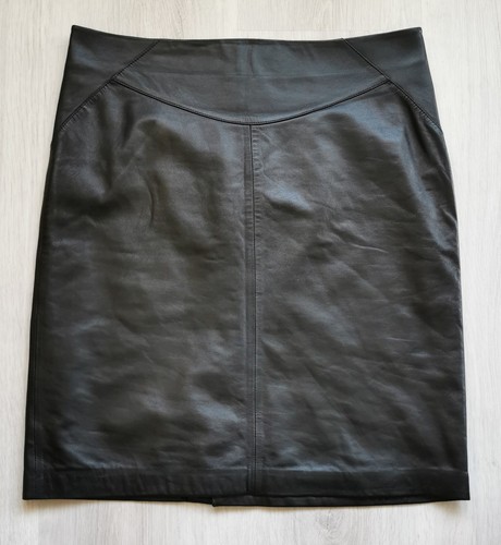 Neu lederrock schwarz 38 - schwarz,