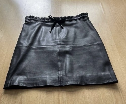 Echtleder rock damen schwarz - echtleder,