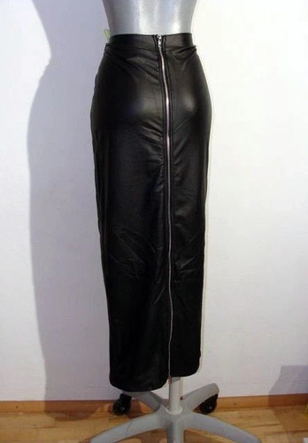Humpelrock leder look - humpelrock,