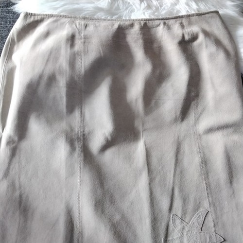 Damen wildlederrock beige - wildlederrock, gr