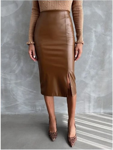Eleganter dunkelbrauner - 👗,