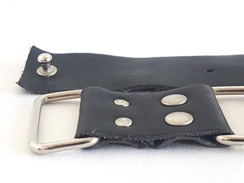 Schwarze leder gürtel - 2,