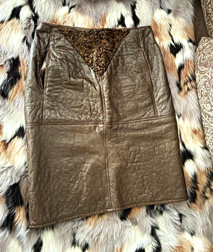Damen wenderock leder - damen, braun