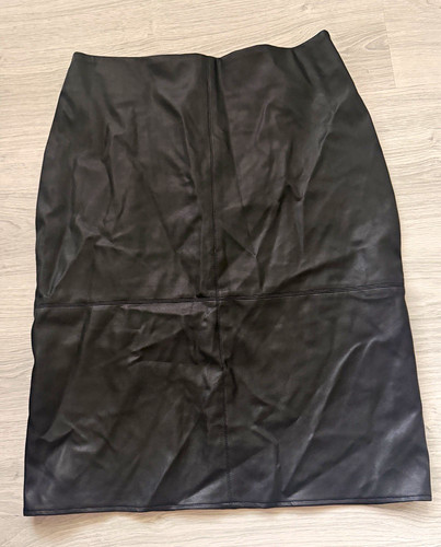 Damen leder bleistiftrock - leder,