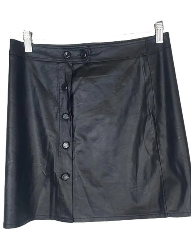 Kunstleder rock schwarz - kunstleder,