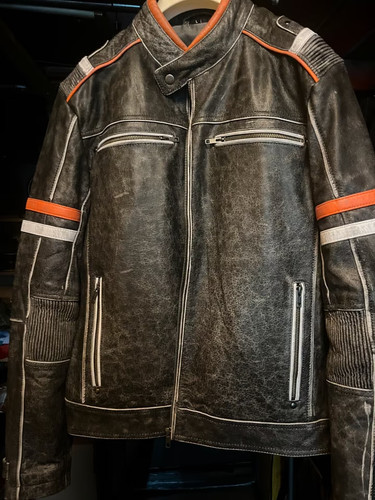 Rock denim motorrad lederjacke - rock, motorrad-lederjacke