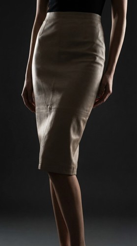Neu nappastretch leder rock - neu,